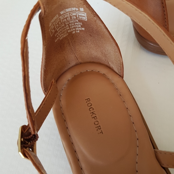 Rockport Tan Strappy Comfy Sandals Size 8 - Picture 8 of 11